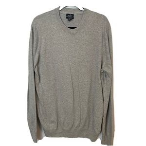 Daniel Hechter Paris Men's Cashmere Cotton Sweater Sz XL Gray Pullover BX4